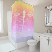 Pastelgradiëntlibellen Douchegordijn (In situ)