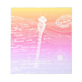 Pastelgradiëntlibellen Notitieblok (Voorkant)