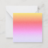 Pastelgradiëntlibellen Notitiekaartje (Achterkant)