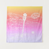 Pastelgradiëntlibellen Wandkleed (Voorkant)