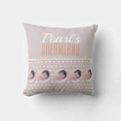 Pastelgrijze Stippen Nursery Cadeau Kussen (Voorkant)
