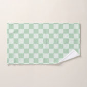 pastelgroen dambord bad handdoek (Handdoek)
