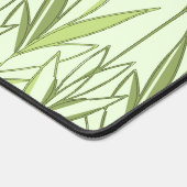 Pastelgroen Tropisch Loof Natuur Deco Patroon Bureaumat (Hoek)