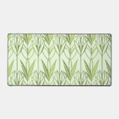Pastelgroen Tropisch Loof Natuur Deco Patroon Bureaumat (Voorkant)