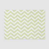 Pastelgroen & Witte Chevron Huwelijk Verjaardag Tissuepapier (Voorkant)