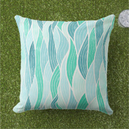 Pastelgroene abstracte kussensloop buitenkussen