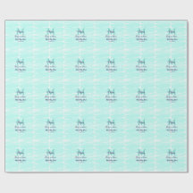 Pastelgroene baby in bloom monogram baby shower te