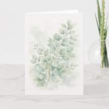 Pastelgroene botanische aquarel bladeren