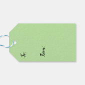 Pastelgroene cadeaukaartjes cadeaulabel (Achterkant Horizontaal)