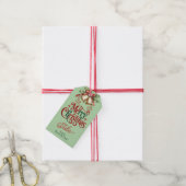 Pastelgroene Kerstcadeau-etiketjes Cadeaulabel (Met Touw)