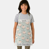 Pastelgroene Kleine Pompoen Kinderen Schort (Insitu)