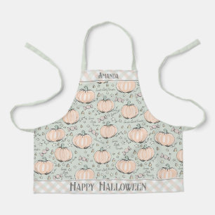 Pastelgroene Kleine Pompoen Kinderen Schort