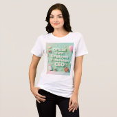 Pastelgroene moeder van de toekomstige CEO T-shirt (Voorkant volledig)