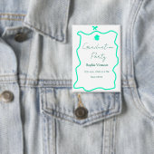 pastelgroene Spaanse rand boog afstudeerfeest  Button (Insitu)