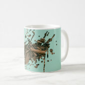 Pastelgroene Splash Mok - Monogram (Voorkant rechts)