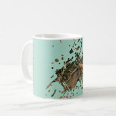Pastelgroene Splash Mok - Monogram (Voorkant links)