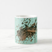 Pastelgroene Splash Mok - Monogram (Center)