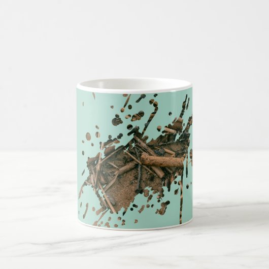 Pastelgroene Splash Mok - Monogram (Center)