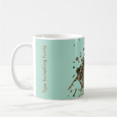 Pastelgroene Splash Mok - Monogram (Links)