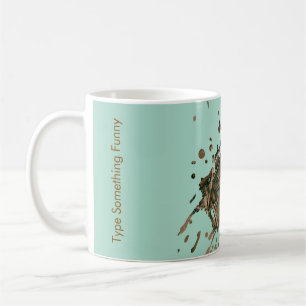Pastelgroene Splash Mok - Monogram