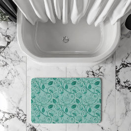 Pastelgroene tonen lotus geëmbosseerde uitstraling badmat