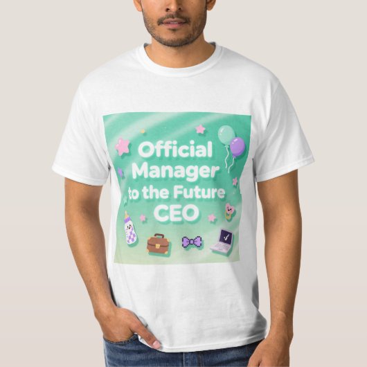 Pastelgroene verjaardag t-shirt (Voorkant)