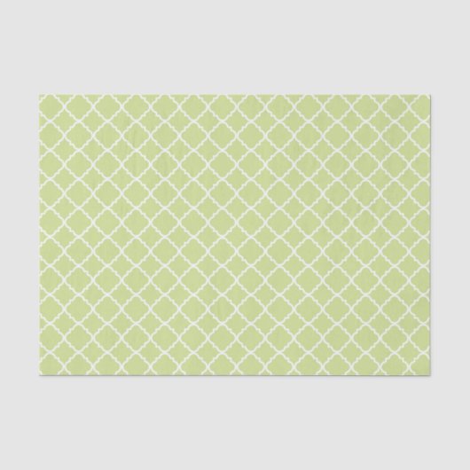 PASTELGROENE & WITTE PATRONEN TISSUEPAPIER (Voorkant)