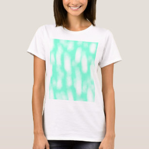 Pastelgroene witte waterverf strepen abstract patr t-shirt