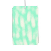 Pastelgroene witte waterverf strepen abstracte pat luchtverfrisser (Voorkant)