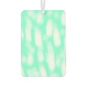 Pastelgroene witte waterverf strepen abstracte pat luchtverfrisser (Achterkant)