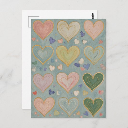 Pastelharttapijt Briefkaart (Voorkant / Achterkant)