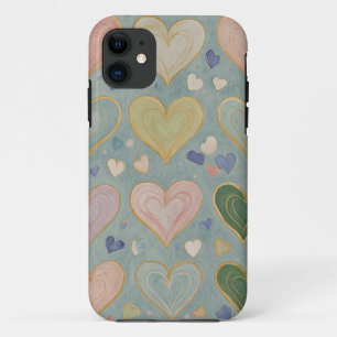 Pastelharttapijt Case-Mate iPhone Case