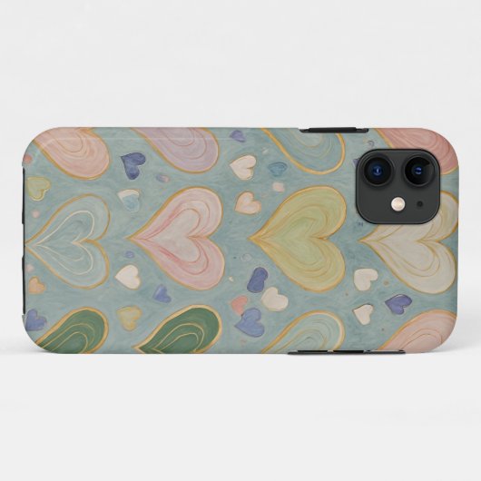 Pastelharttapijt Case-Mate iPhone Case (Achterkant (horizontaal))