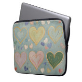 Pastelharttapijt Laptop Sleeve (Voorkant Links)