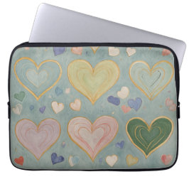 Pastelharttapijt Laptop Sleeve