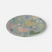 Pastelharttapijt Papieren Bordje (Gekanteld)