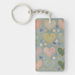 Pastelharttapijt Sleutelhanger