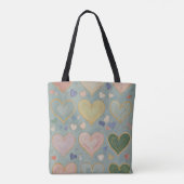Pastelharttapijt Tote Bag (Achterkant)