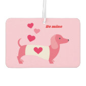 PastelHeart  Dachshund Valentine  Luchtverfrisser (Achterkant)