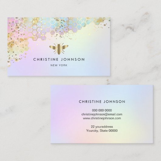 pastelhellingen bij visitekaartje (Voorkant / Achterkant)