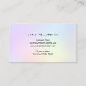 pastelhellingen bij visitekaartje (Achterkant)