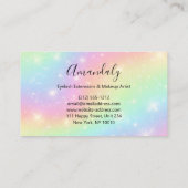 Pastelhemd met regenboogVisitekaartje Visitekaartje (Achterkant)