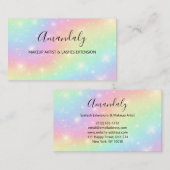 Pastelhemd met regenboogVisitekaartje Visitekaartje (Voorkant / Achterkant)