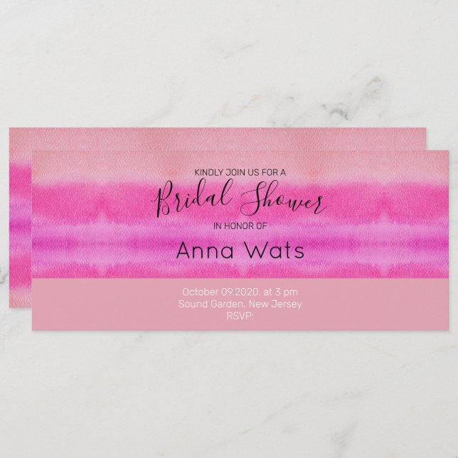 Pastelhoezen met roze waterverf, met de hand gesch (Voorkant / Achterkant)