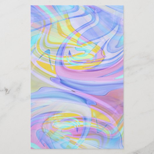 pastelhologram briefpapier (Voorkant)
