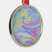 pastelhologram metalen ornament (Rechts)
