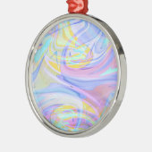 pastelhologram metalen ornament (Links)
