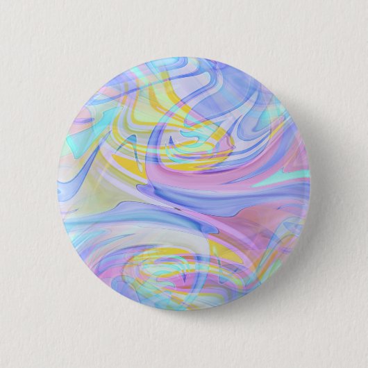 pastelhologram ronde button 5,7 cm (Voorkant)