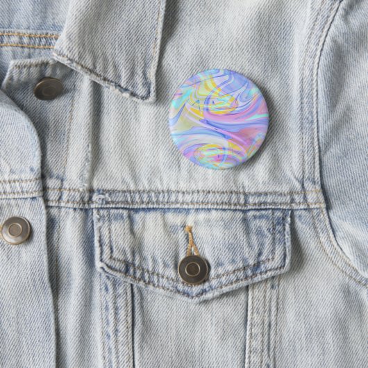 pastelhologram ronde button 5,7 cm (In situ)