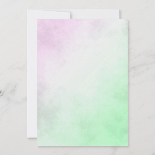 pastelhuwelijk kaart (Achterkant)